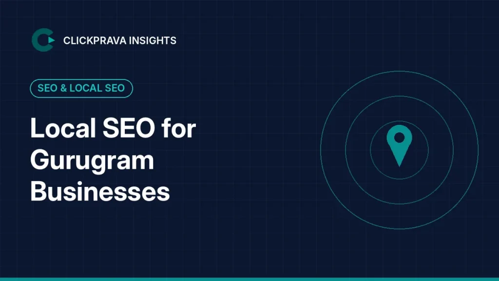 Illustration of a local map pin for a Gurugram local SEO guide